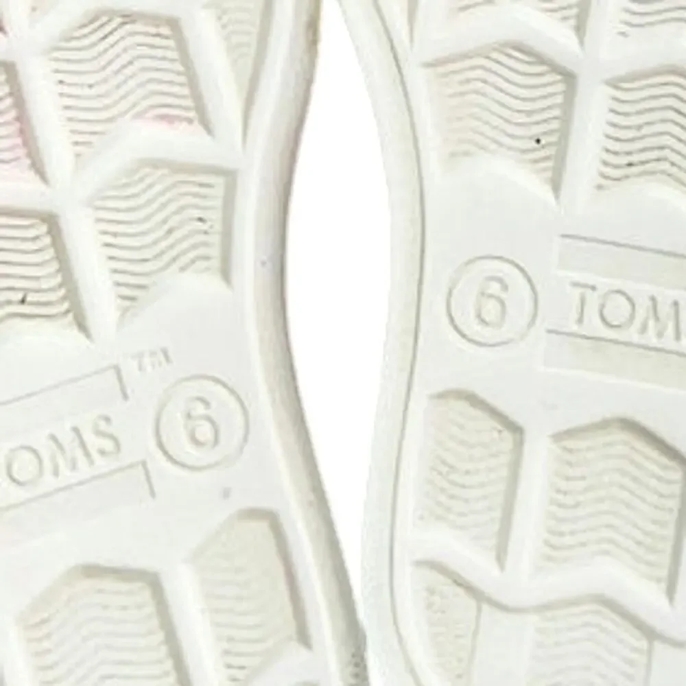 Tom's Perforated Slip-On Sneakers Pink Toddler Shoes Size 6T